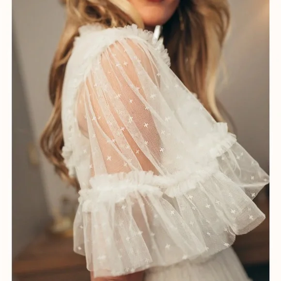 Whimsical White Tulle Dress by Ivy and Co. - Picture 2 of 6